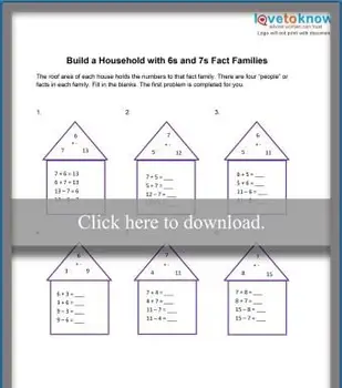 6および7ファクトファミリーワークシート