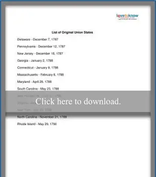 13の元の連合国のリスト