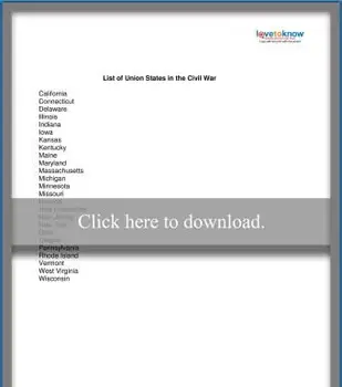 南北戦争連合国のリスト