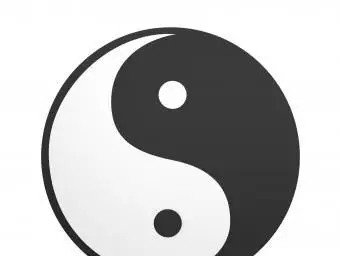 simbolo yin yang bianco e nero