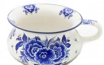 Antico vaso da notte in porcellana olandese