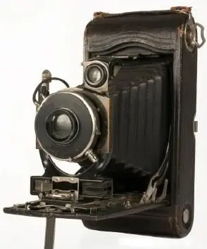 Câmera dobrável Kodak 1910