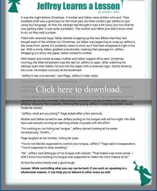 Jeffrey wyciąga lekcję – bożonarodzeniowe historie religijne