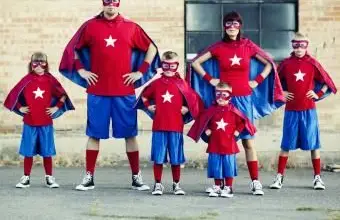 Familie der Superhelden