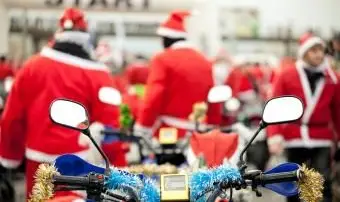 Motorräder von Santa Claus