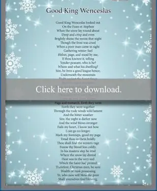 המלך טוב ואצלב חג המולד קרול