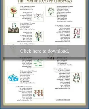 12 ימים של חג המולד קרול