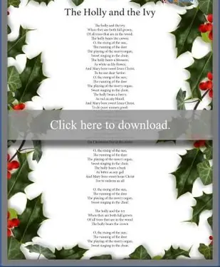 הולי והקיסוס חג המולד קרול