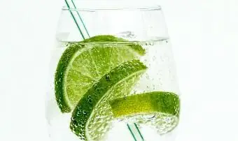 보드카 소다 라임 칵테일