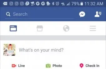 Aktualizácia stavu mobilného Facebooku pre nahrávanie videa