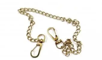 Crochet doré pour accessoires de pantalon