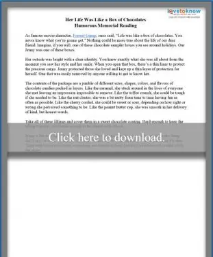 Esempio di discorso commemorativo umoristico