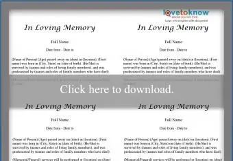 사망 기사 템플릿-가족