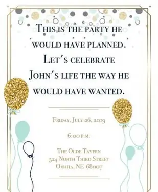 人生の招待を祝う