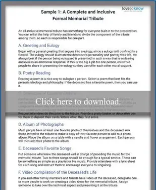 Probe 1 – Eine vollständige und inklusive formelle Gedenkfeier