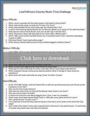 curiosidades da música country