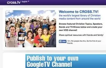 Captura de tela do site Cross.tv