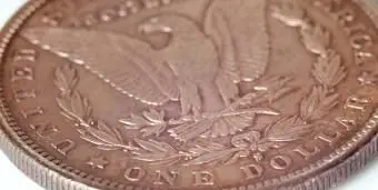 모건 실버 달러 백 이글 1881 미국 역사적인 동전