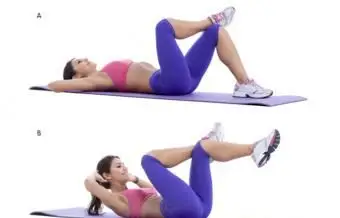 Exercício de Crunch Cross Leg