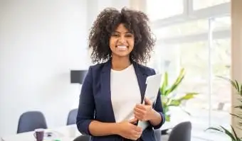 empresária confiante