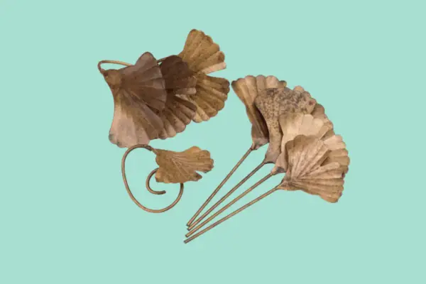 Ginkgo Leaf Plant Markers - Verdantvows