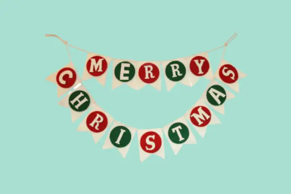 National Trust Merry Christmas Banner Garland – Verdantvows