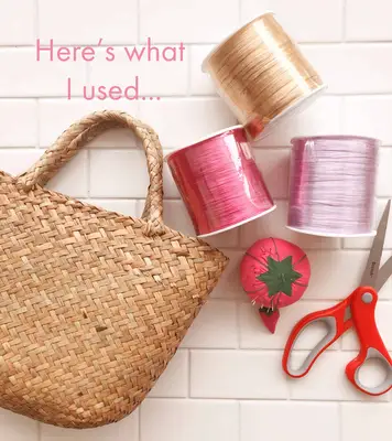 DIY Stitched Floral Purse