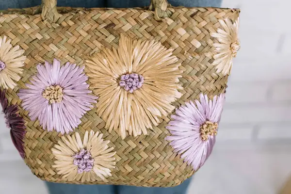 DIY Stitched Floral Purse