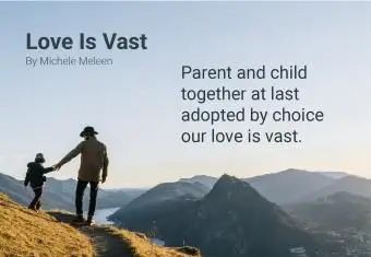 Poesie sull'adozione: L'amore è vasto
