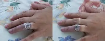 לעטוף חוט סביב האצבע