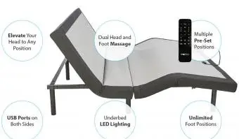 בסיס כוח מתכוונן של GhostBed