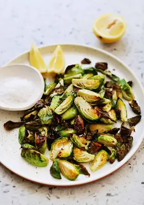 Crispy Air Fried Brussels Sprouts