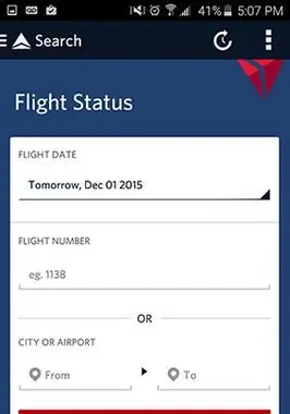 טוס מעקב אחר טיסות דלתא