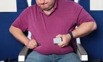 Cinto de segurança de avião