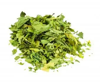 Métodos de secagem de salsa