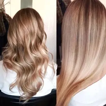 Couleur de cheveux style balayage
