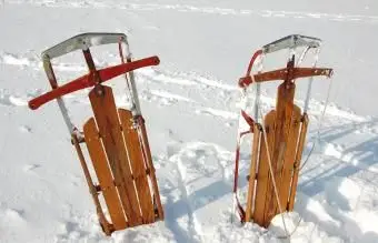 Flexible Flyer im Schnee