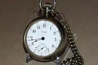 Vintage amerikanische Waltham Open Face Taschenuhr