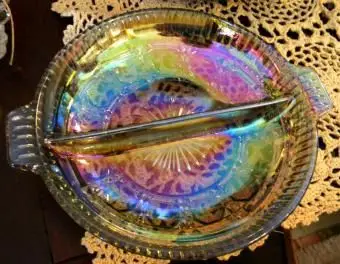 Karnevalsglas geteilte Schüssel