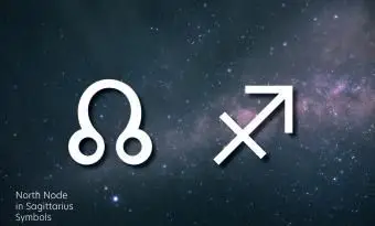 Nodo Nord nei simboli del Sagittario