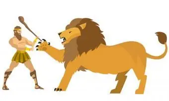 הרקולס שנלחם באריה הנמן