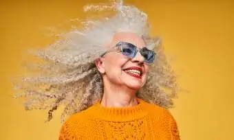 Portrait de studio coloré