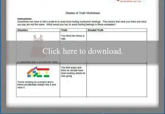 arkusz odcieni prawdy