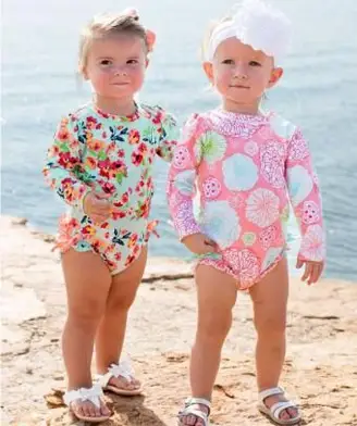 Tropical Garden One Piece Rash Guard