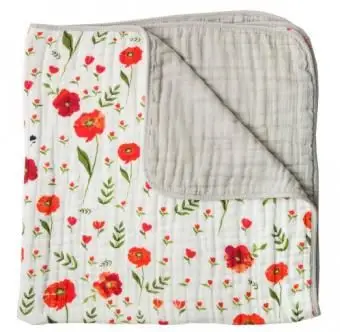 여름 양귀비 아기 이불