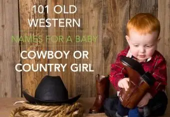 Alte westliche Namen für einen Baby-Cowboy oder ein Mädchen vom Lande