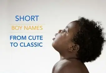 Noms courts de garçon de mignon à classique