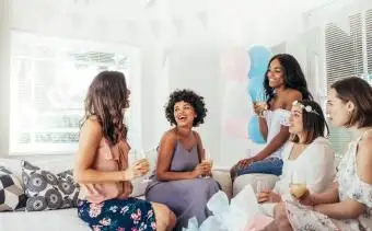 Torradas criativas de chá de bebê