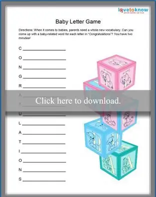 Gra z listami dla dzieci do wydrukowania