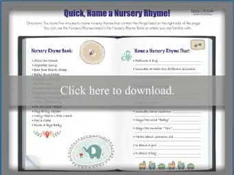 Szybko, nazwij rymowanka!